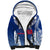 Personalised Samoa Rugby Sherpa Hoodie Manu Samoa Gradient Blue - Wonder Print Shop