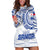 Personalised Samoa Rugby Hoodie Dress Manu Samoa Gradient White - Wonder Print Shop