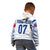 Personalised Samoa Rugby Kid Hoodie Manu Samoa Gradient White - Wonder Print Shop