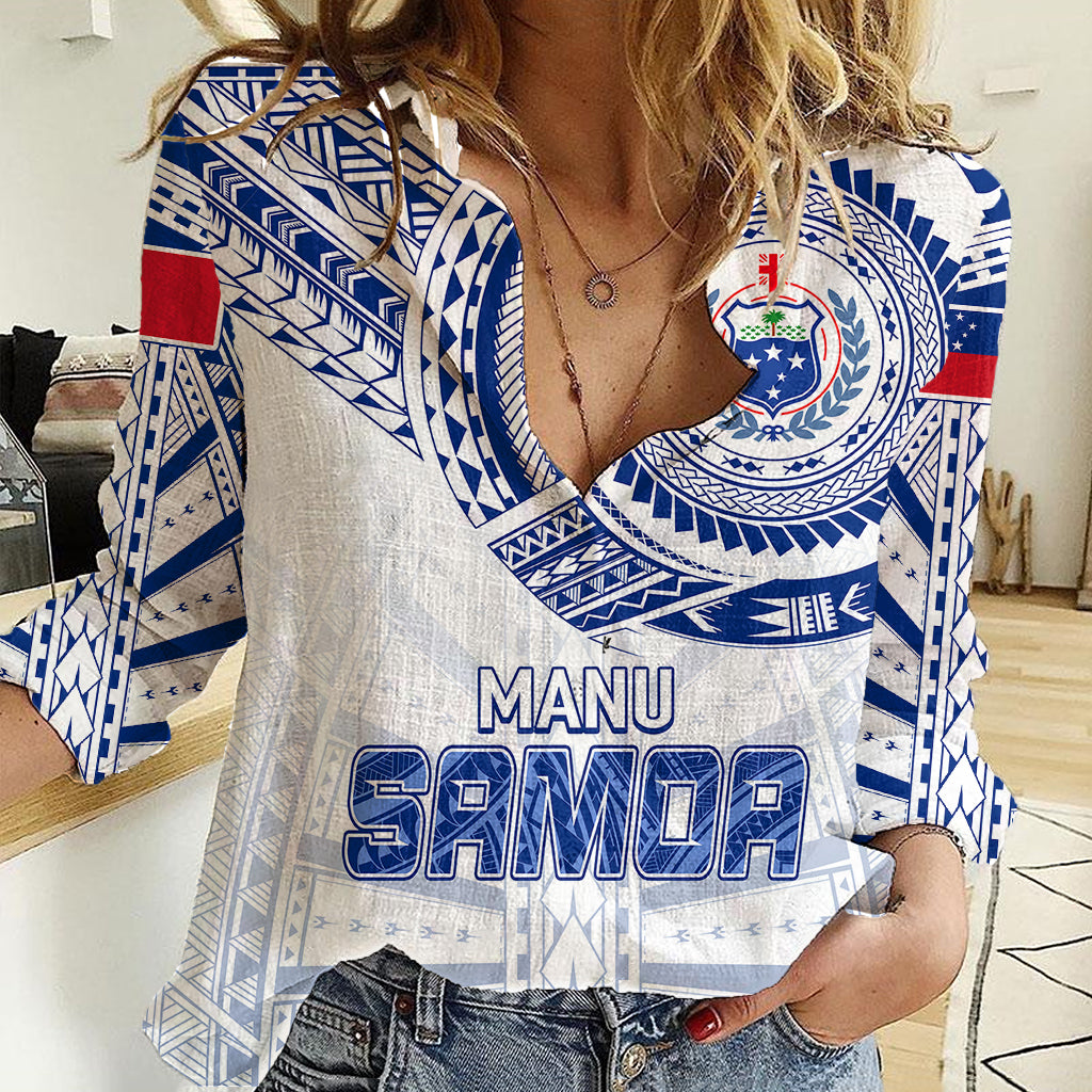 personalised-samoa-rugby-women-casual-shirt-manu-samoa-gradient-white