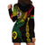 Personalised Vanuatu Hoodie Dress Turtle Chest Tattoo Flag Color - Wonder Print Shop