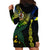 Personalised Vanuatu Hoodie Dress Turtle Chest Tattoo Flag Color - Malampa - Wonder Print Shop