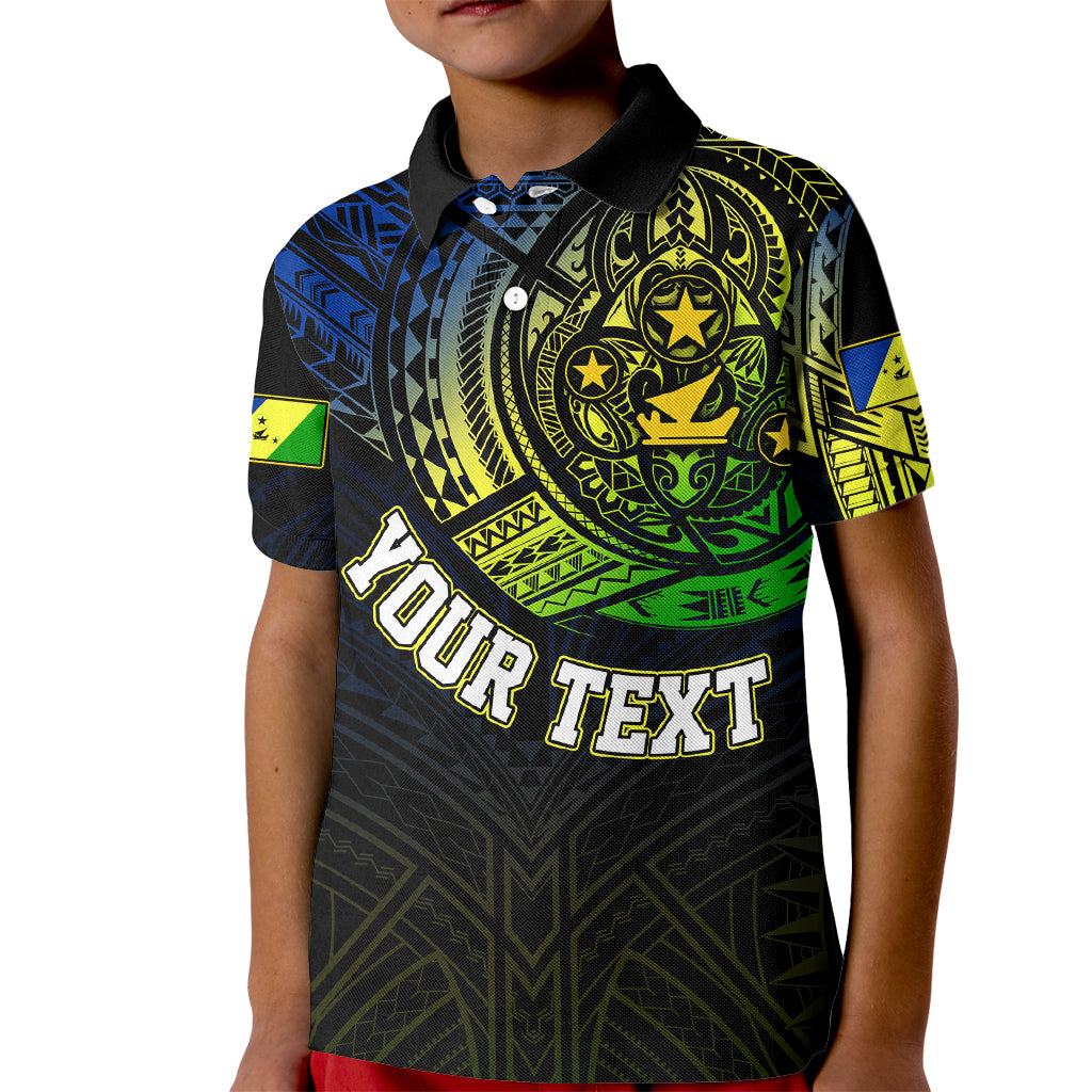 Custom Vanuatu Polo Shirt for Kid Turtle Chest Tattoo Flag Color Malampa - Wonder Print Shop