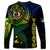 Personalised Vanuatu Long Sleeve Shirt Turtle Chest Tattoo Flag Color - Malampa - Wonder Print Shop