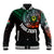 Personalised Vanuatu Baseball Jacket Turtle Chest Tattoo Flag Color - Penama LT7 - Wonder Print Shop