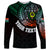 Personalised Vanuatu Long Sleeve Shirt Turtle Chest Tattoo Flag Color - Penama - Wonder Print Shop