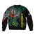 Personalised Vanuatu Sleeve Zip Bomber Jacket Turtle Chest Tattoo Flag Color - Penama - Wonder Print Shop