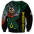 Personalised Vanuatu Sweatshirt Turtle Chest Tattoo Flag Color - Penama - Wonder Print Shop