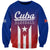 Personalised Cuba Baseball Gradient Color Flag Style Sweatshirt - Wonder Print Shop