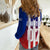 Personalised Cuba Baseball Gradient Color Flag Style Women Casual Shirt - Wonder Print Shop