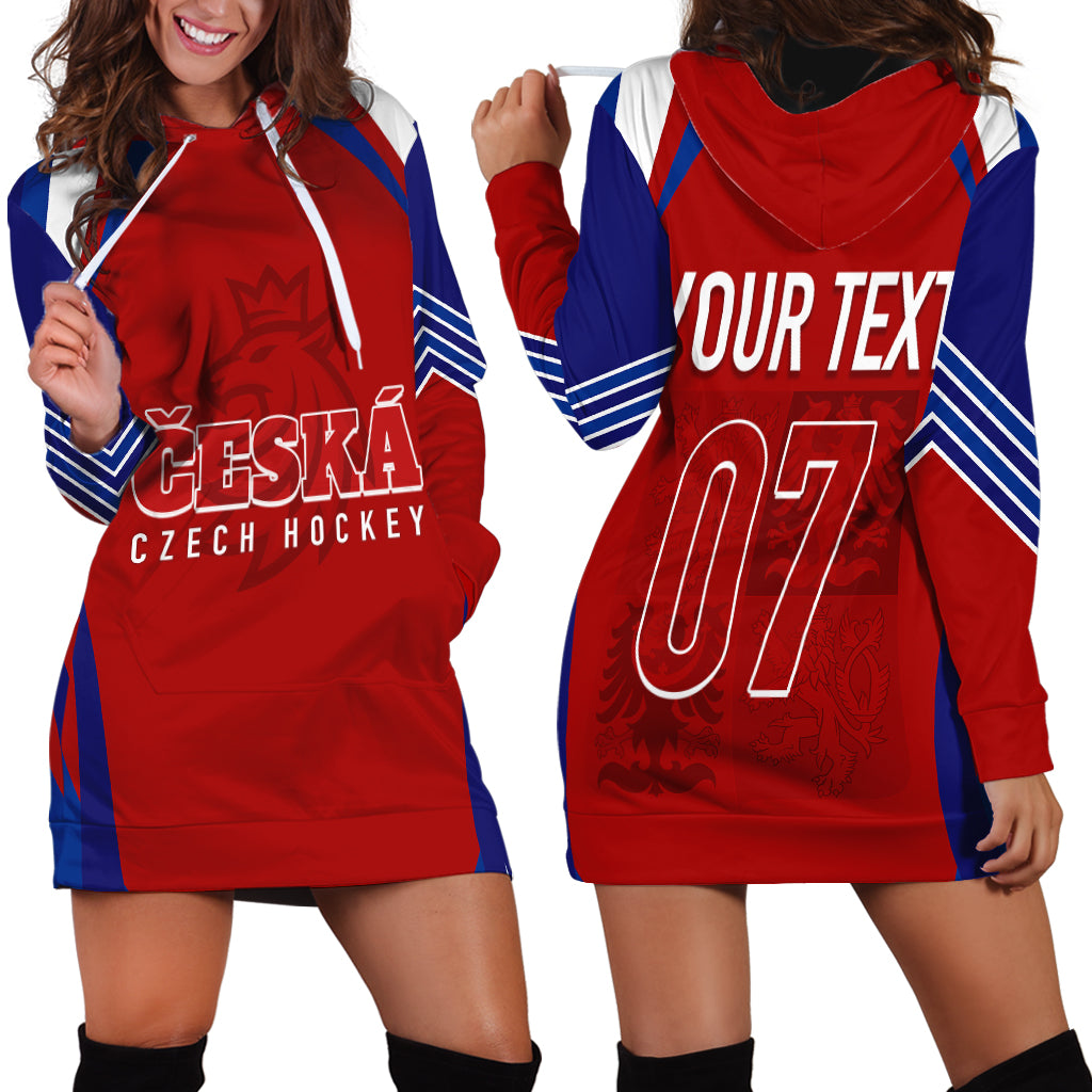 Czech Republic Ice Hockey Championship 2023 Lions Hoodie Dress - Wonder Print Shop