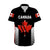 (Custom Personalised) Canada Cricket Hawaiian Shirt Maple Leaf Unique Style - Black LT8 - Wonder Print Shop