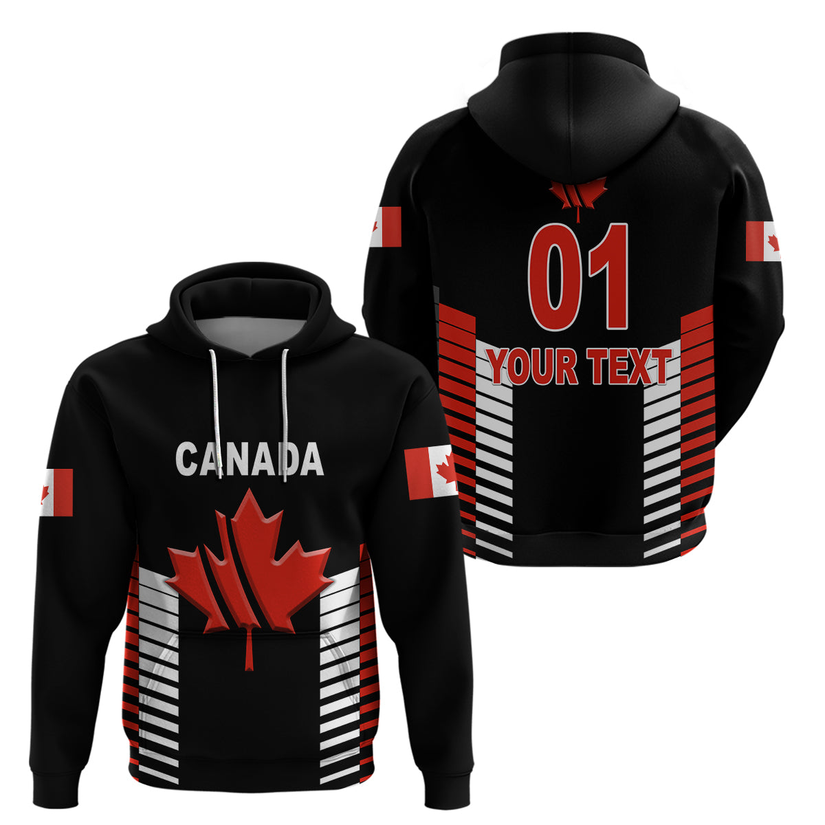 Custom Canada CrickeHoodie Maple Leaf Unique Style Black LT8 - Wonder Print Shop