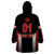 (Custom Personalised) Canada Cricket Wearable Blanket Hoodie Maple Leaf Unique Style - Black LT8 - Wonder Print Shop