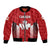 (Custom Personalised) Canada Cricket Bomber Jacket Maple Leaf Unique Style - Red LT8 - Wonder Print Shop