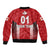 (Custom Personalised) Canada Cricket Bomber Jacket Maple Leaf Unique Style - Red LT8 - Wonder Print Shop