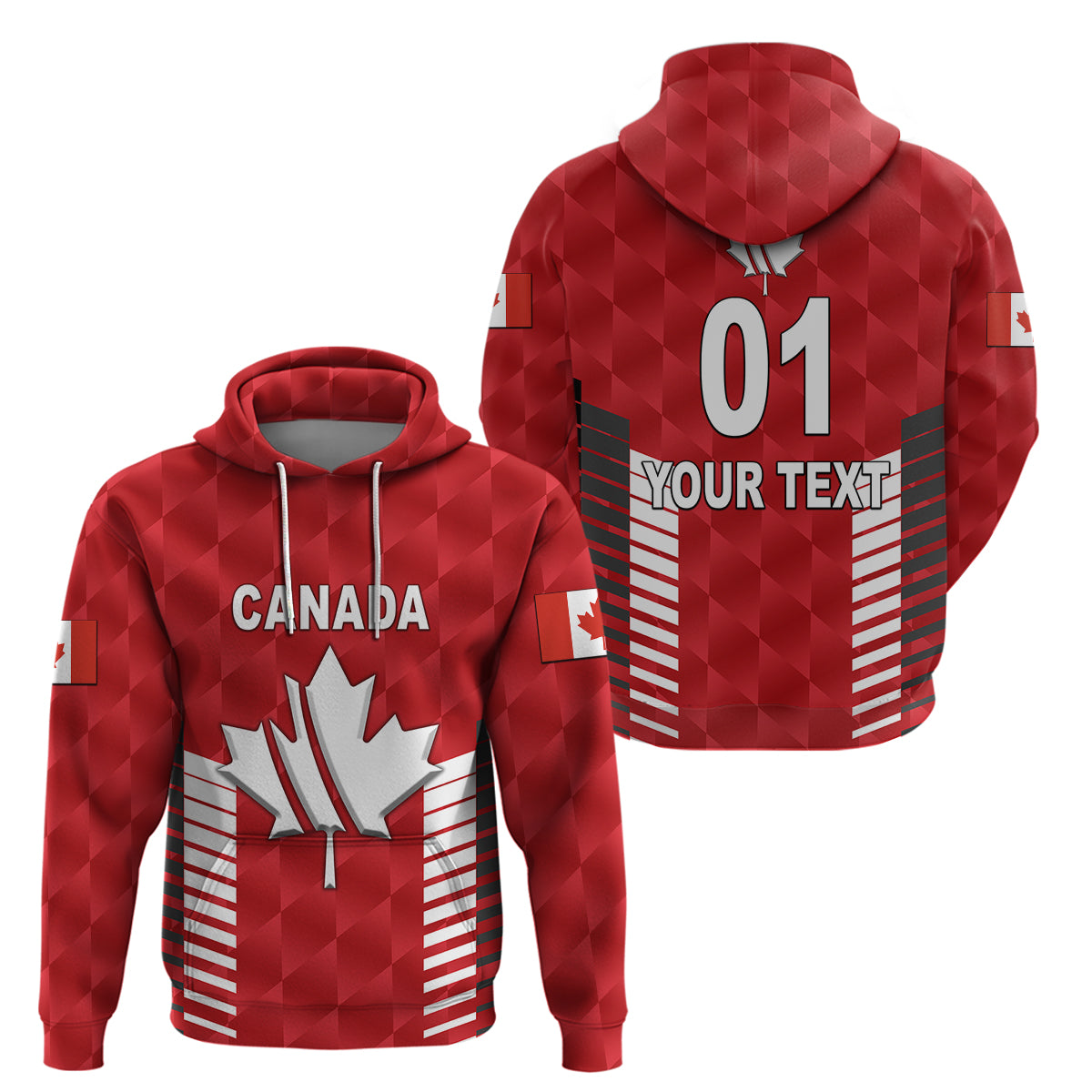 Custom Canada CrickeHoodie Maple Leaf Unique Style Red LT8 - Wonder Print Shop