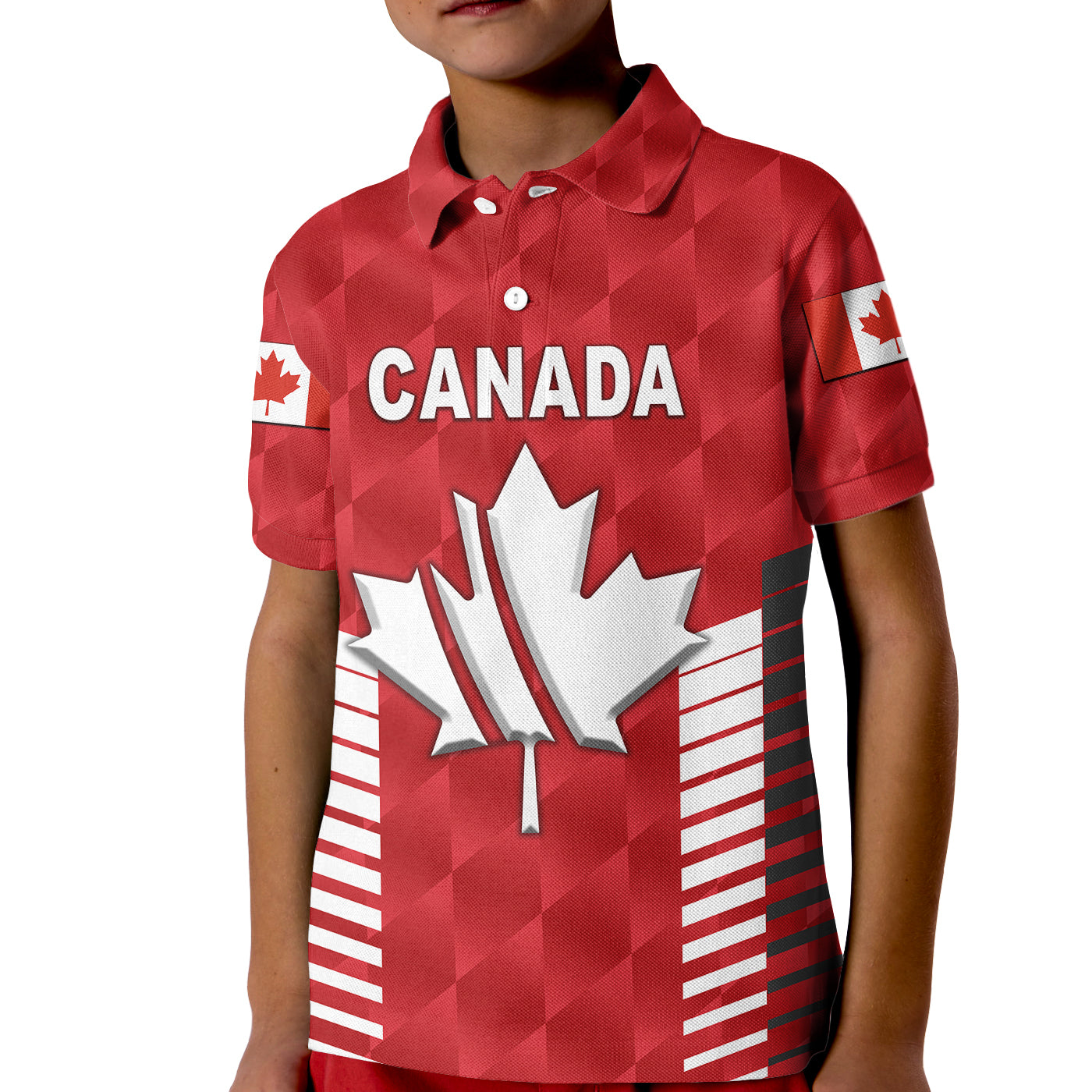 Custom Canada Cricket Polo Shirt for Kid Maple Leaf Unique Style Red LT8 - Wonder Print Shop