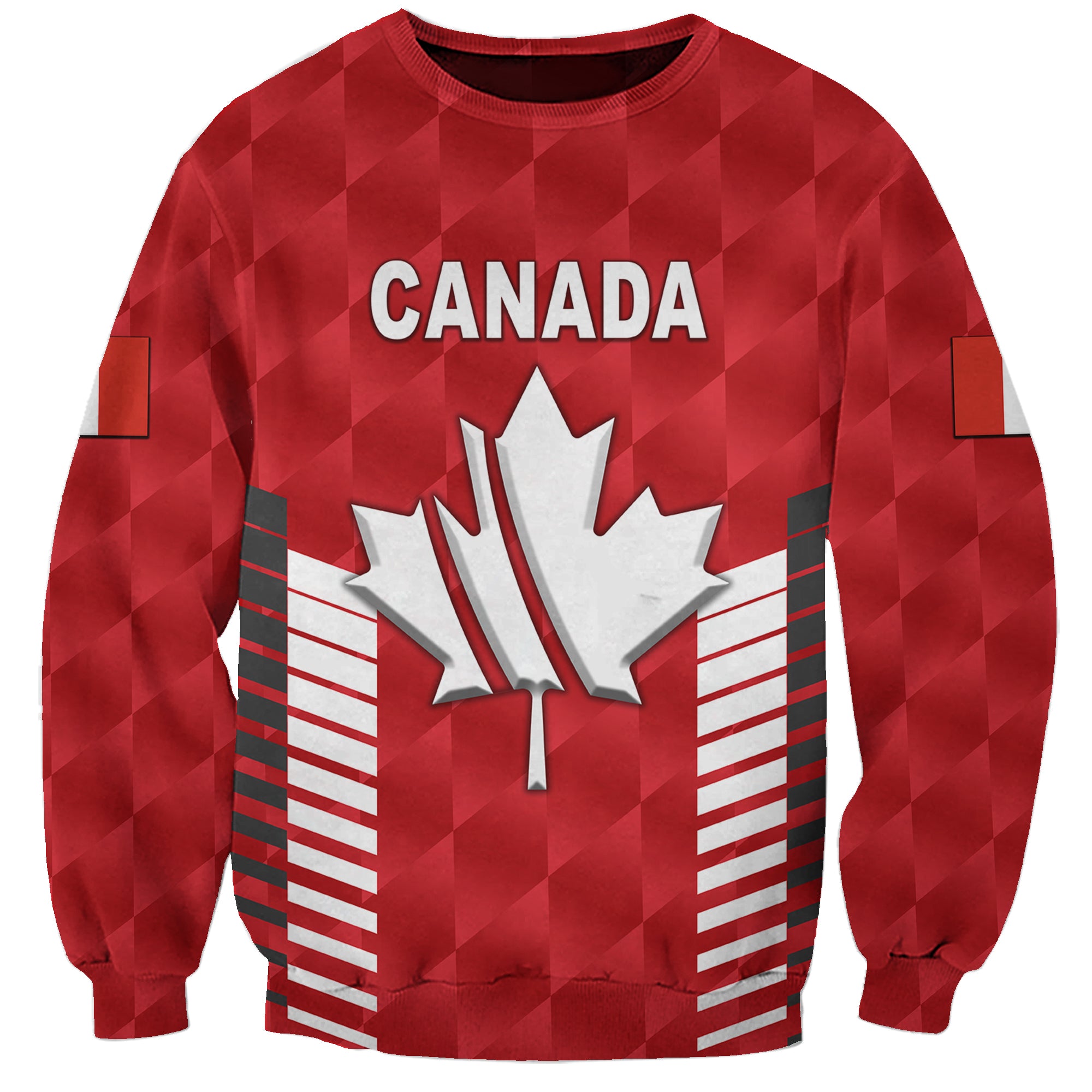 custom-personalised-canada-cricket-sweatshirt-maple-leaf-unique-style-red