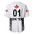 (Custom Personalised) Canada Cricket Baseball Jersey Maple Leaf Unique Style - White LT8 - Wonder Print Shop