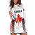 (Custom Personalised) Canada Cricket Hoodie Dress Maple Leaf Unique Style - White LT8 - Wonder Print Shop