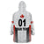 (Custom Personalised) Canada Cricket Wearable Blanket Hoodie Maple Leaf Unique Style - White LT8 - Wonder Print Shop