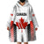 (Custom Personalised) Canada Cricket Wearable Blanket Hoodie Maple Leaf Unique Style - White LT8 - Wonder Print Shop