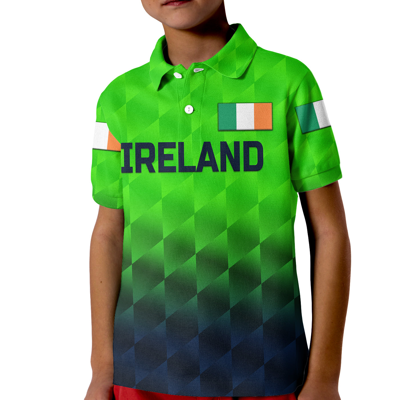 Custom Ireland Cricket Polo Shirt for Kid Unique Style LT8 - Wonder Print Shop