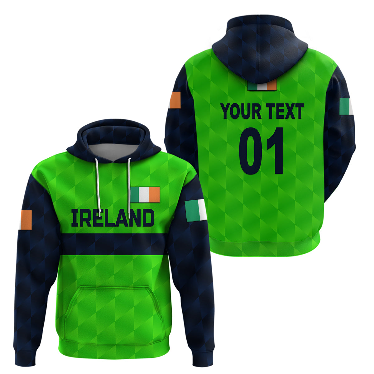 Custom Ireland CrickeHoodie Special Style LT8 - Wonder Print Shop