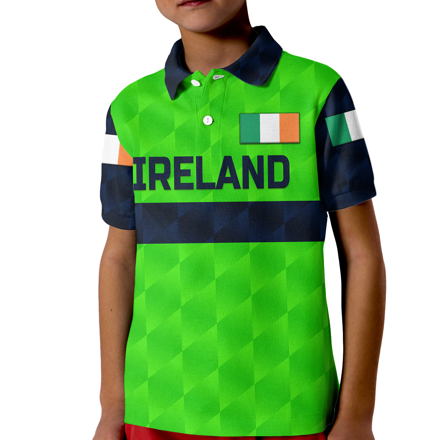 Custom Ireland Cricket Polo Shirt for Kid Special Style LT8 - Wonder Print Shop