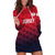 (Custom Personalised) The Bailiwick of Jersey Cricket Hoodie Dress Unique Style - Red NO.1 LT8 - Wonder Print Shop