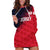 (Custom Personalised) The Bailiwick of Jersey Cricket Hoodie Dress Unique Style - Red NO.2 LT8 - Wonder Print Shop