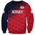 (Custom Personalised) The Bailiwick of Jersey Cricket Sweatshirt Unique Style - Red NO.2 LT8 - Wonder Print Shop