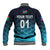 (Custom Personalised) Namibia Cricket Baseball Jacket Unique Style - Blue LT8 - Wonder Print Shop