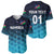 (Custom Personalised) Namibia Cricket Baseball Jersey Unique Style - Blue LT8 - Wonder Print Shop