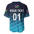 (Custom Personalised) Namibia Cricket Baseball Jersey Unique Style - Blue LT8 - Wonder Print Shop