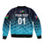 (Custom Personalised) Namibia Cricket Bomber Jacket Unique Style - Blue LT8 - Wonder Print Shop