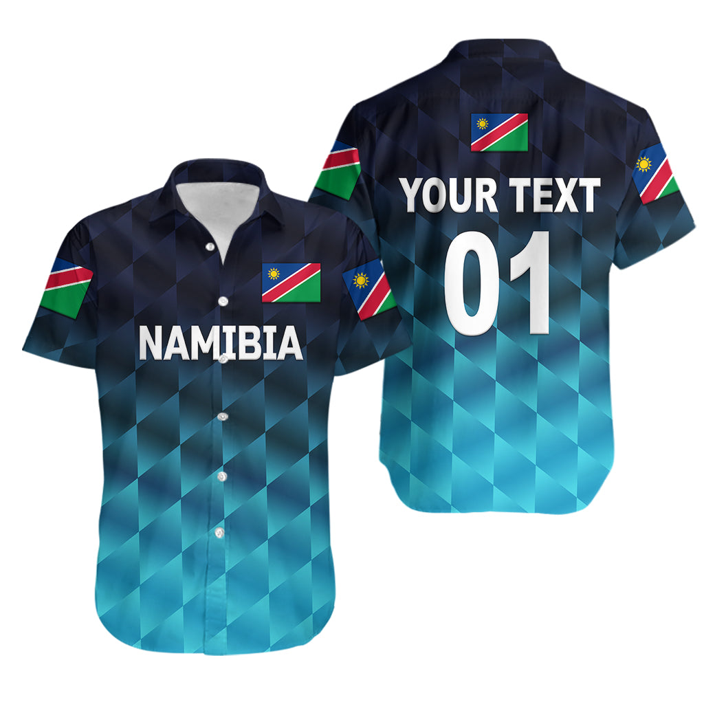 (Custom Personalised) Namibia Cricket Hawaiian Shirt Unique Style - Blue LT8 - Wonder Print Shop