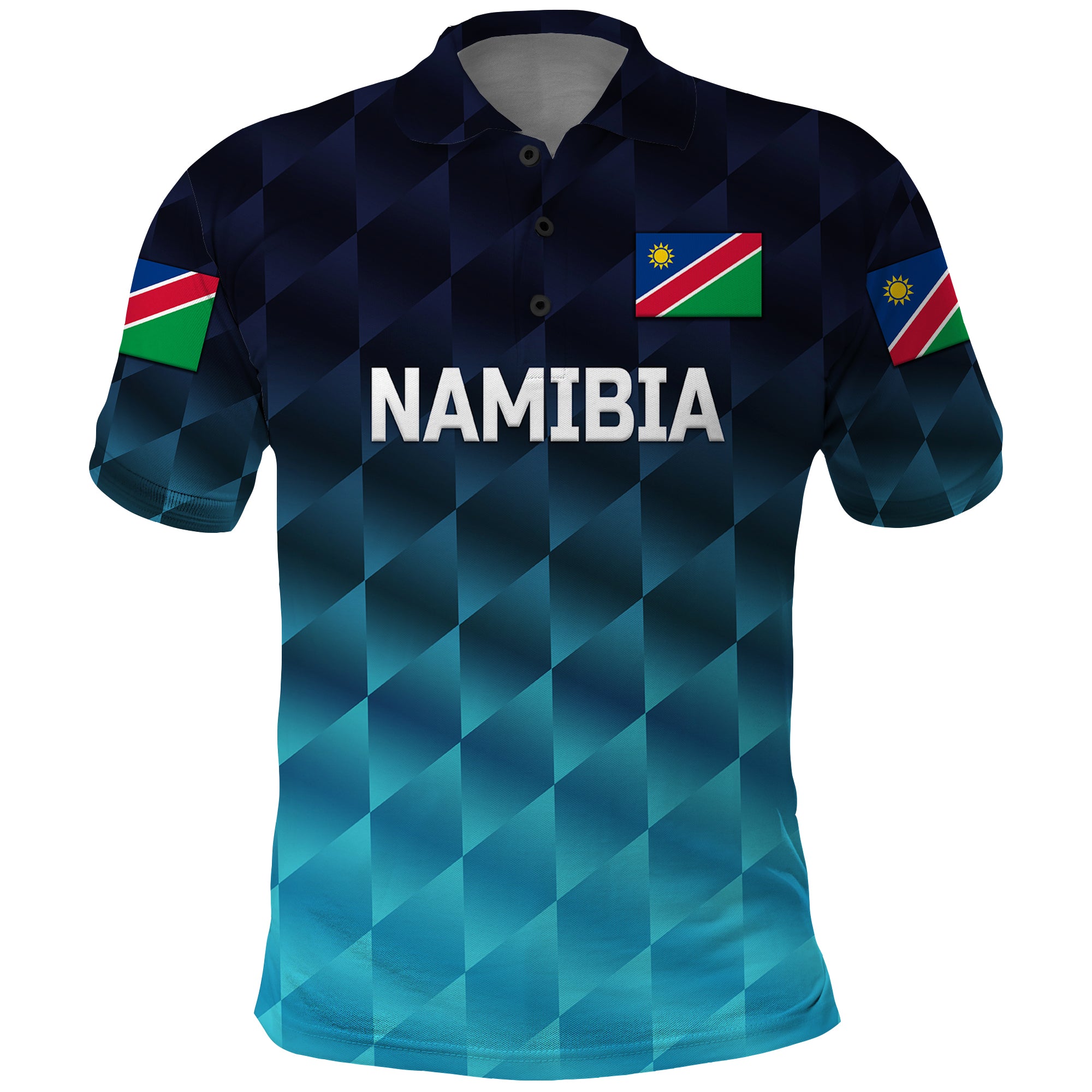 Custom Namibia Cricket Polo Shirt Unique Style Blue LT8 - Wonder Print Shop