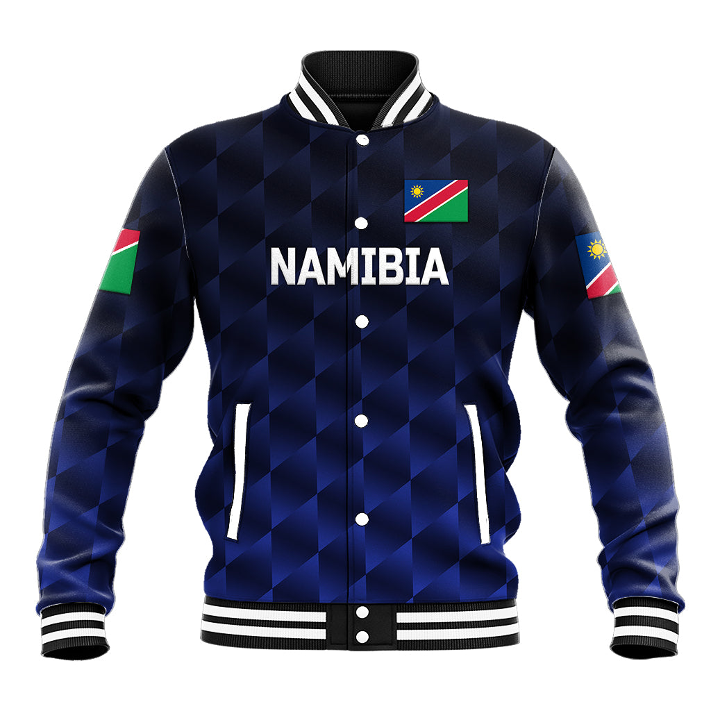 (Custom Personalised) Namibia Cricket Baseball Jacket Unique Style - Navy LT8 - Wonder Print Shop