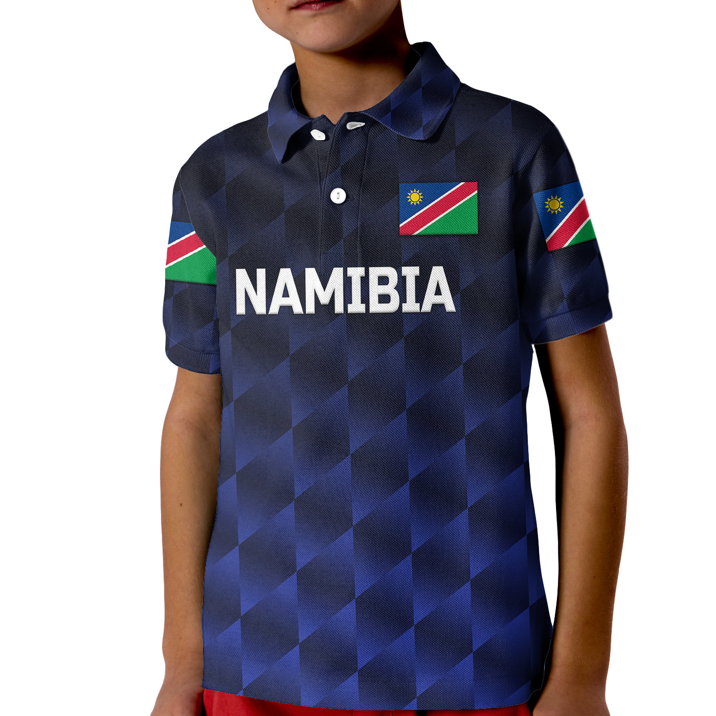 Custom Namibia Cricket Polo Shirt for Kid Unique Style Navy LT8 - Wonder Print Shop