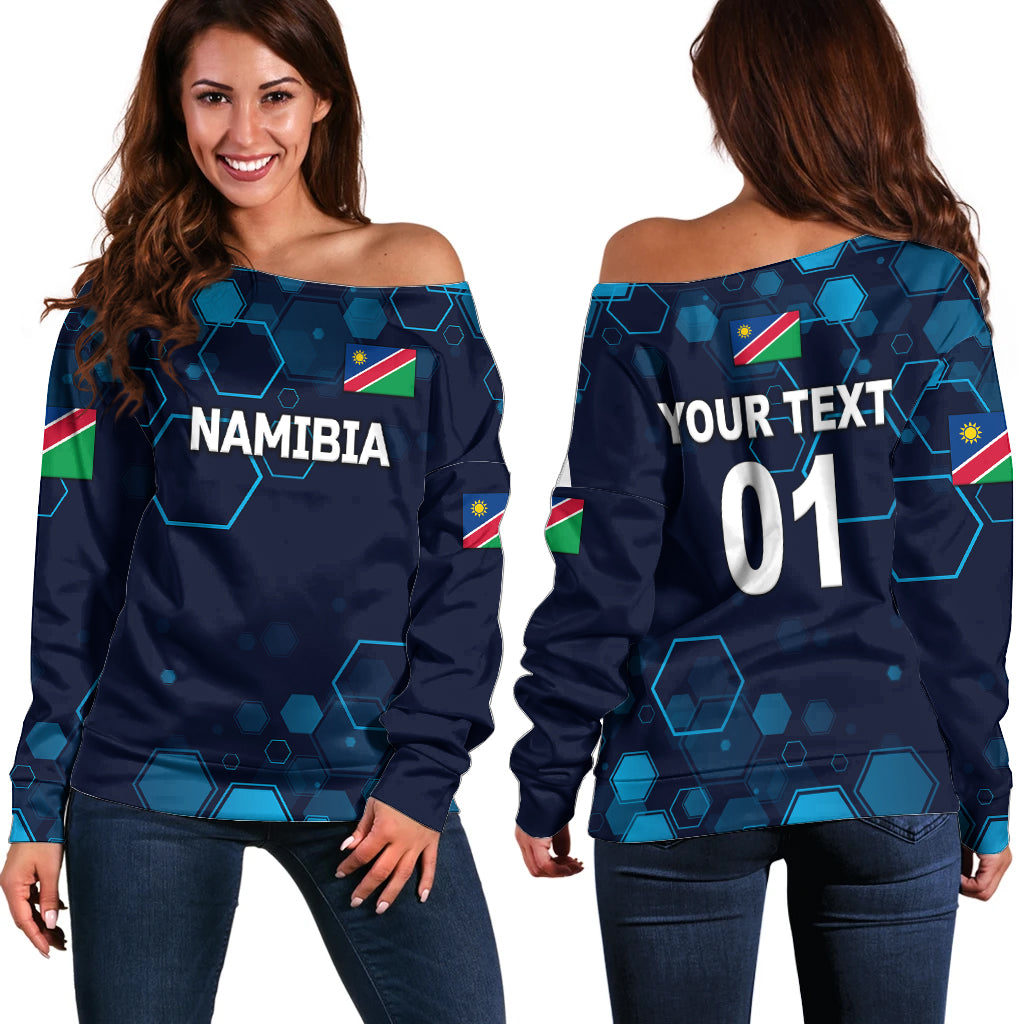 (Custom Personalised) Namibia Cricket Off Shoulder Sweater Special Style LT8 - Wonder Print Shop