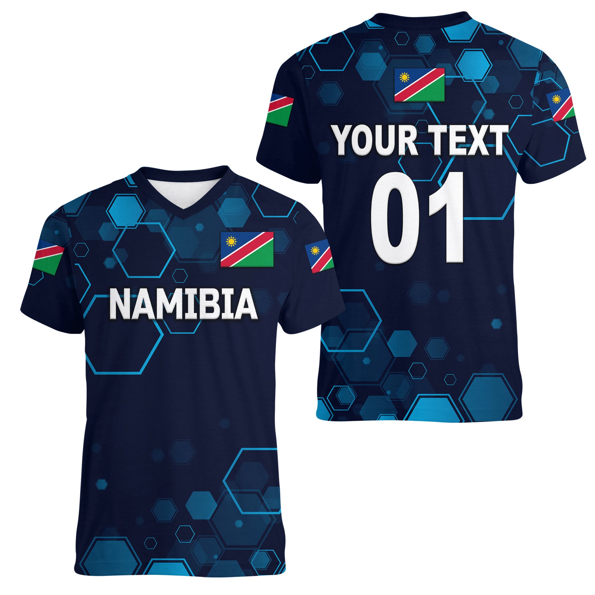 custom-personalised-namibia-cricket-women-v-neck-t-shirt-special-style