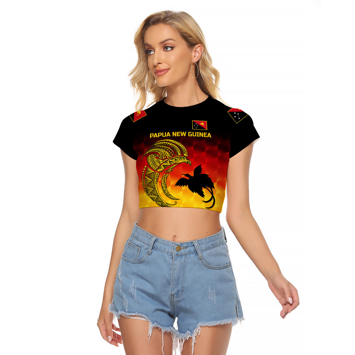 custom-personalised-papua-new-guinea-barramundis-cricket-raglan-cropped-t-shirt-birds-of-paradise-paradisaea-raggiana-original-gradient-flag-vibes