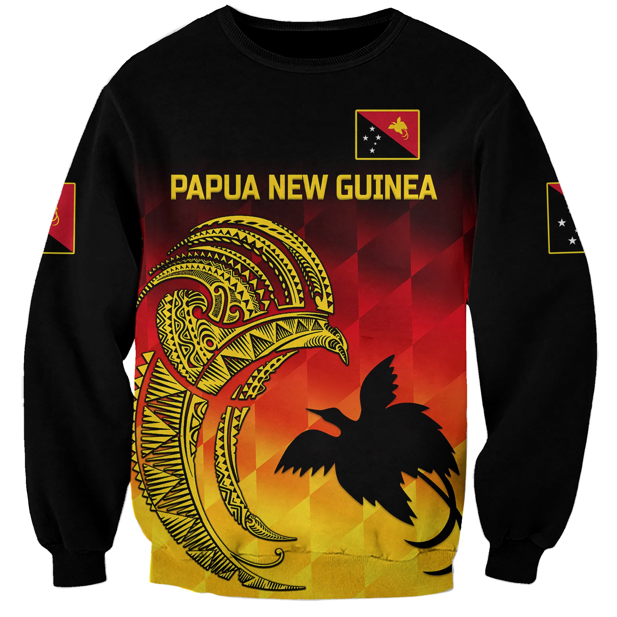 custom-personalised-papua-new-guinea-barramundis-cricket-sweatshirt-birds-of-paradise-paradisaea-raggiana-original-gradient-flag-vibes