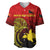 (Custom Personalised) Papua New Guinea Barramundis Cricket Baseball Jersey Birds Of Paradise Paradisaea Raggiana Original - Red LT8 - Wonder Print Shop