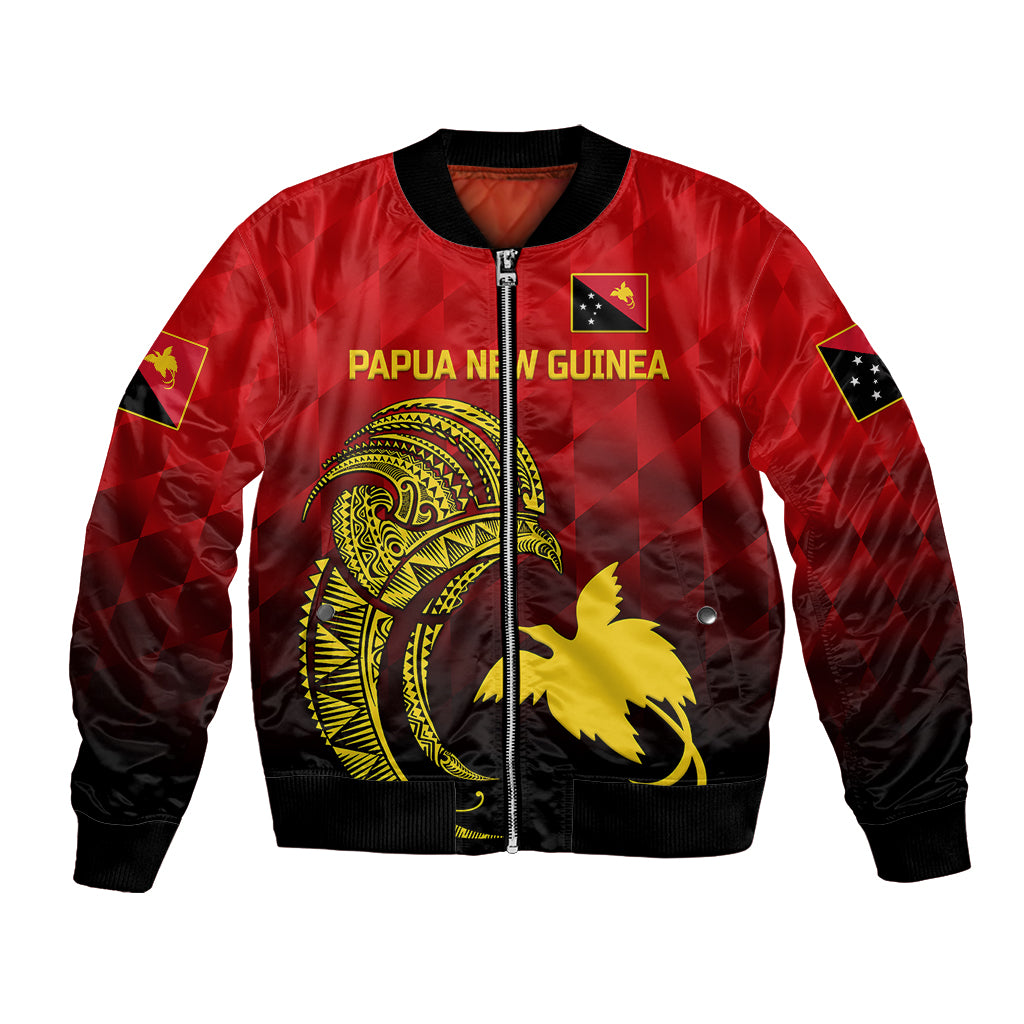 custom-personalised-papua-new-guinea-barramundis-cricket-bomber-jacket-birds-of-paradise-paradisaea-raggiana-original-red