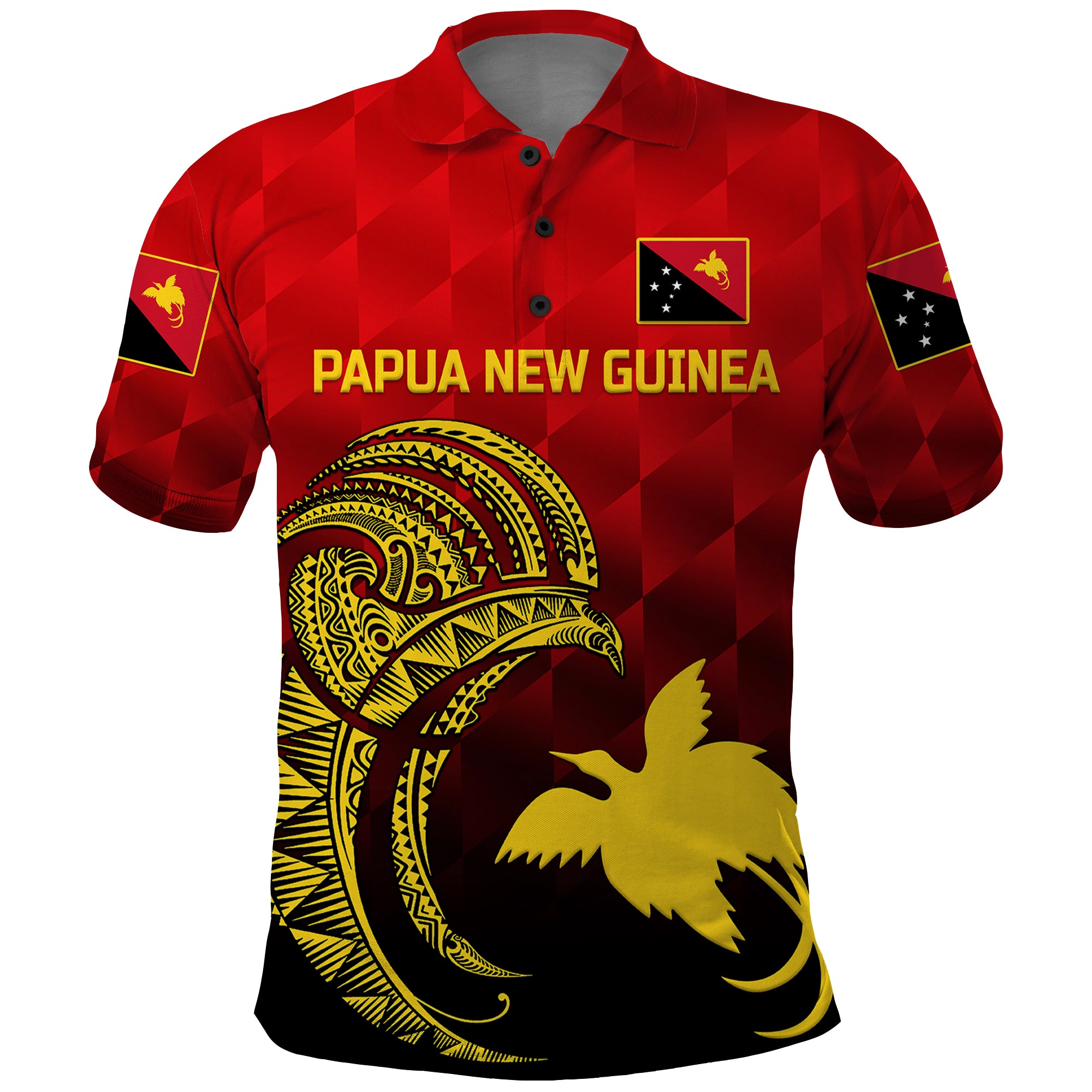 Custom Papua New Guinea Barramundis Cricket Polo Shirt Birds Of Paradise Paradisaea Raggiana Original Red LT8 - Wonder Print Shop