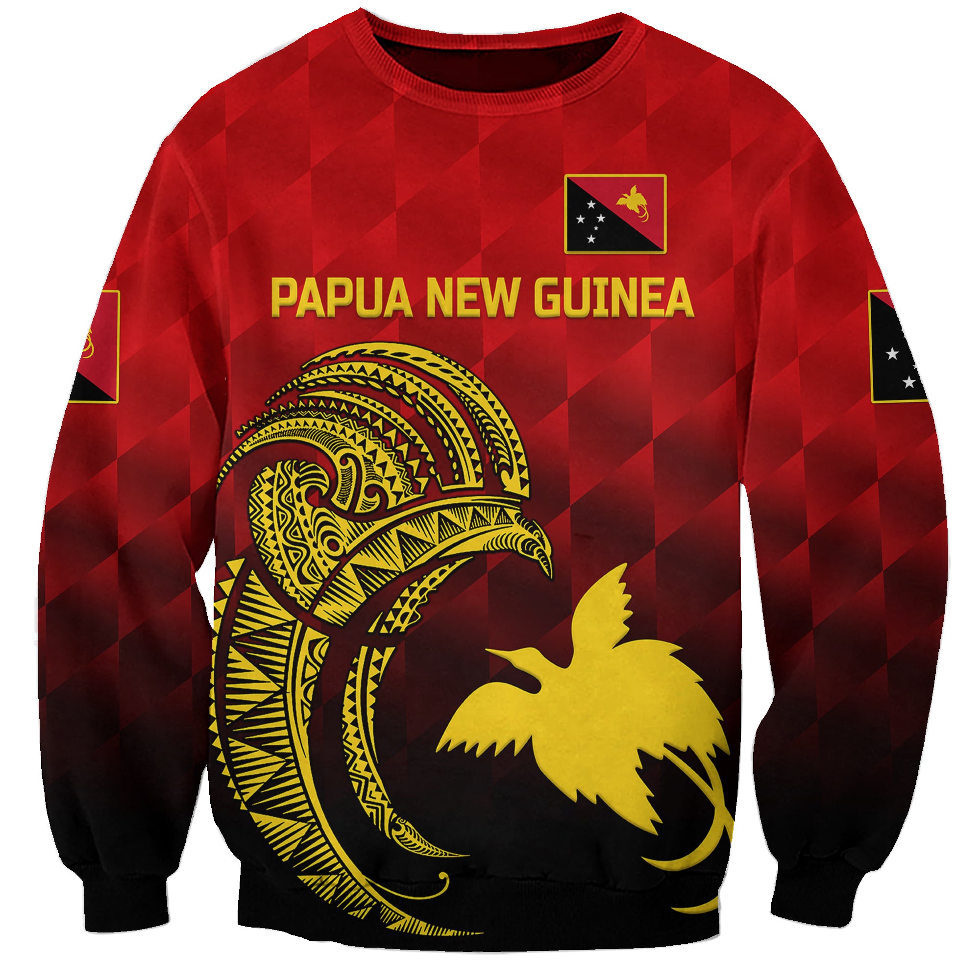 custom-personalised-papua-new-guinea-barramundis-cricket-sweatshirt-birds-of-paradise-paradisaea-raggiana-original-red