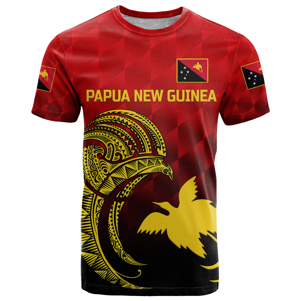 custom-personalised-papua-new-guinea-barramundis-cricket-t-shirt-birds-of-paradise-paradisaea-raggiana-original-red